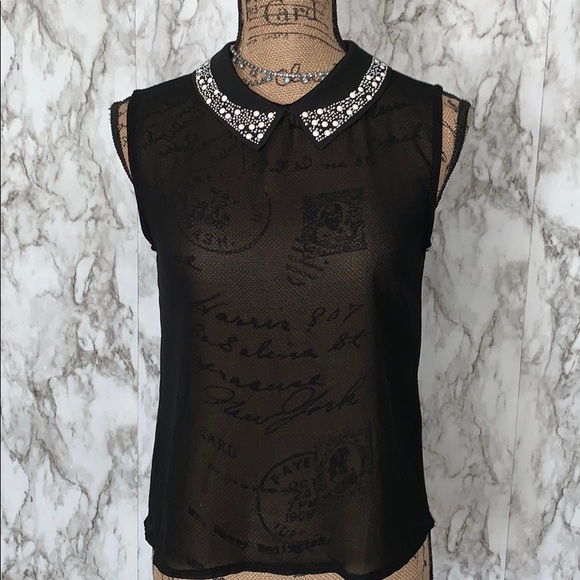 Love Culture | Sheer Top Blouse Black - Picture 5 of 6